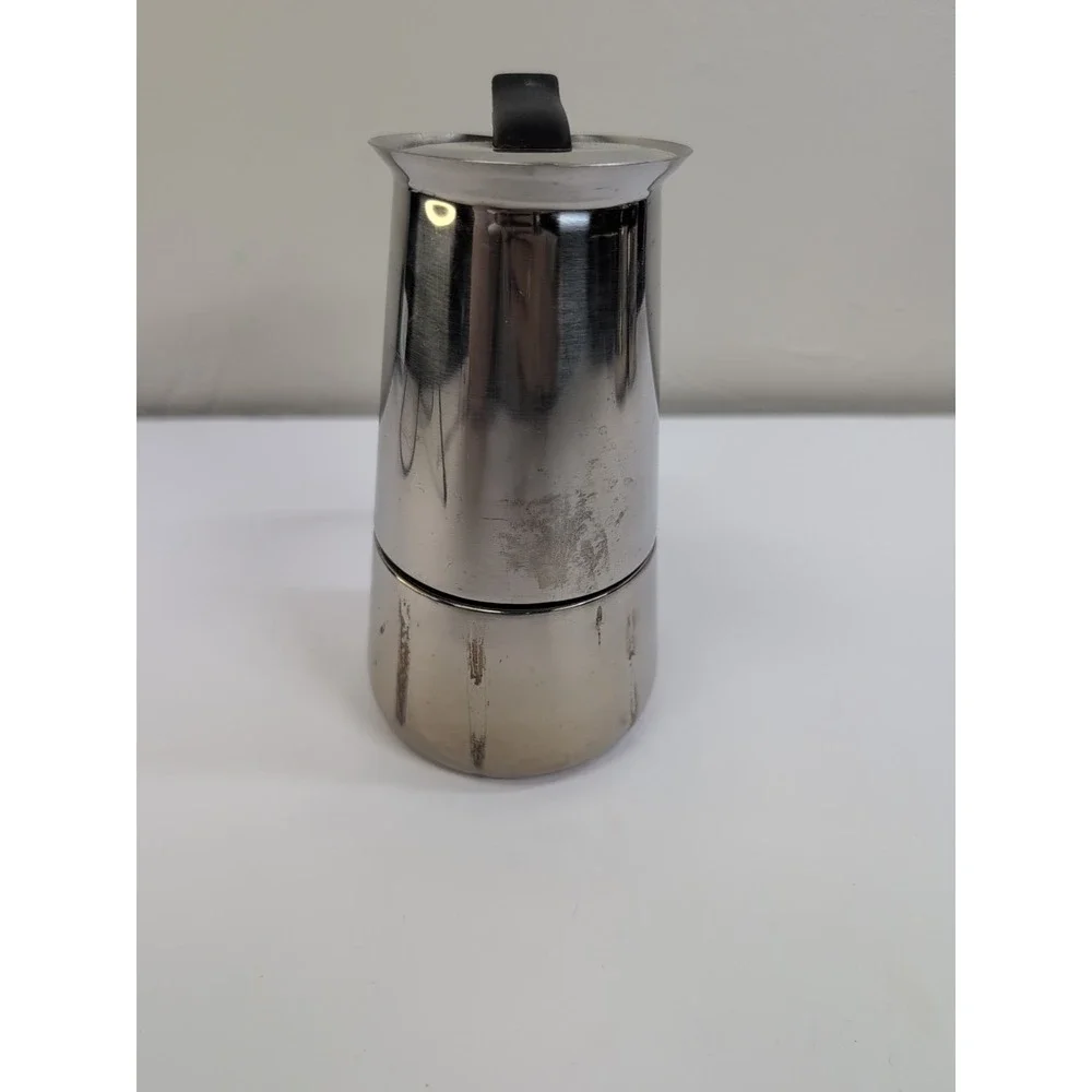 Coffee Italian Metal Stainless Steel Art Deco Vintage Design‎ Moka Frama